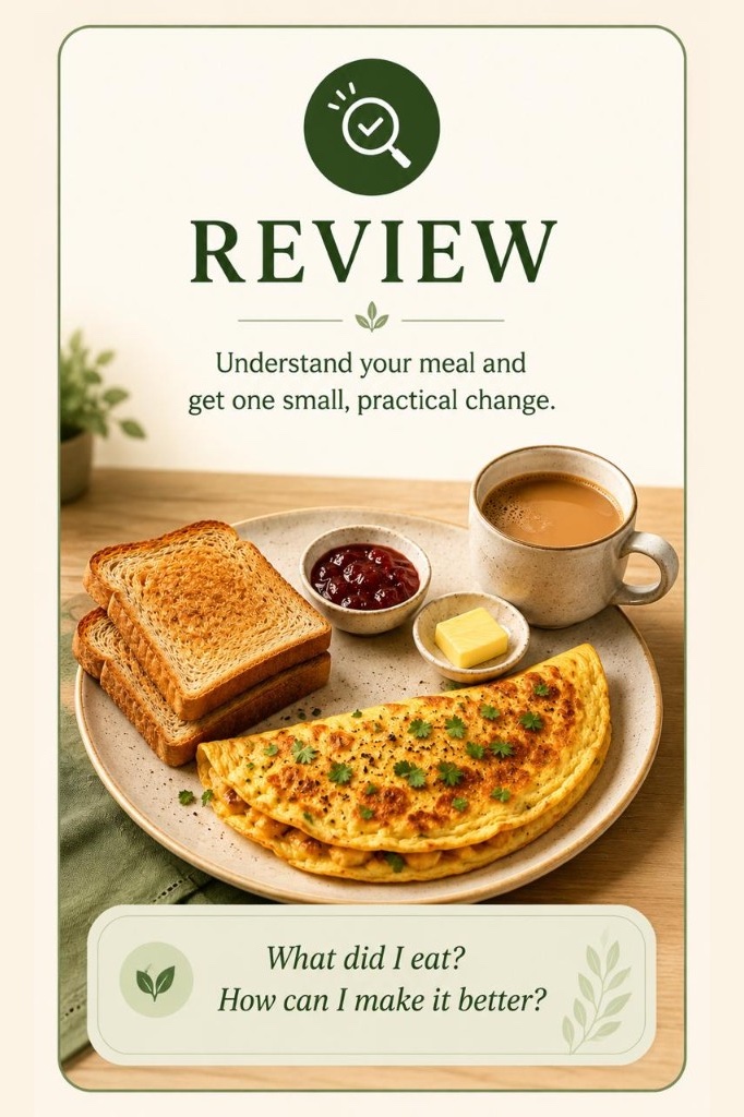 Review — understand your meal and get one small, practical change